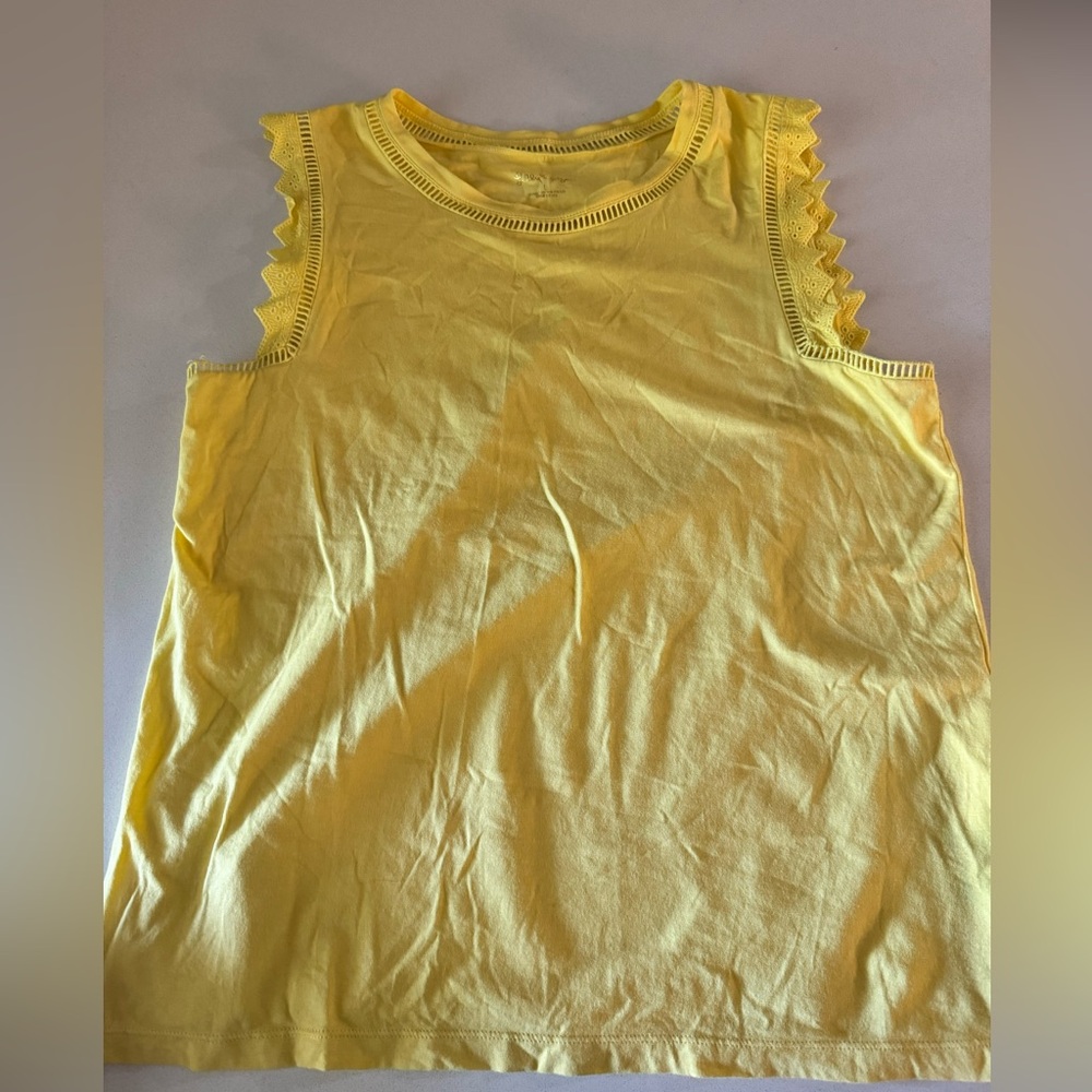 Lilly Pulitzer Agee Yellow Tank Top